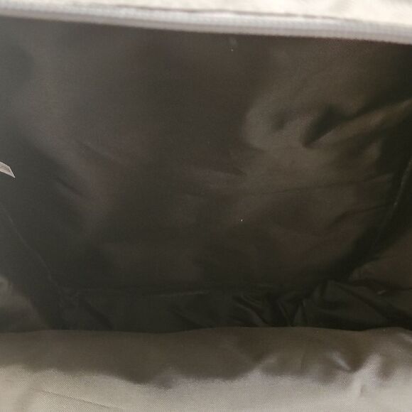 Gray Medium Backpack with Smooth Fabric and Classic Shape - Picture 9 of 11